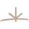 Ekena Millwork Alberta Smooth Timber Gable Bracket, Douglas Fir, 108"W x 36"H x 1 1/2"D x 3 1/2"F, 8/12 Pitch GBW108X36X0204ALB00SDF - alternate 5